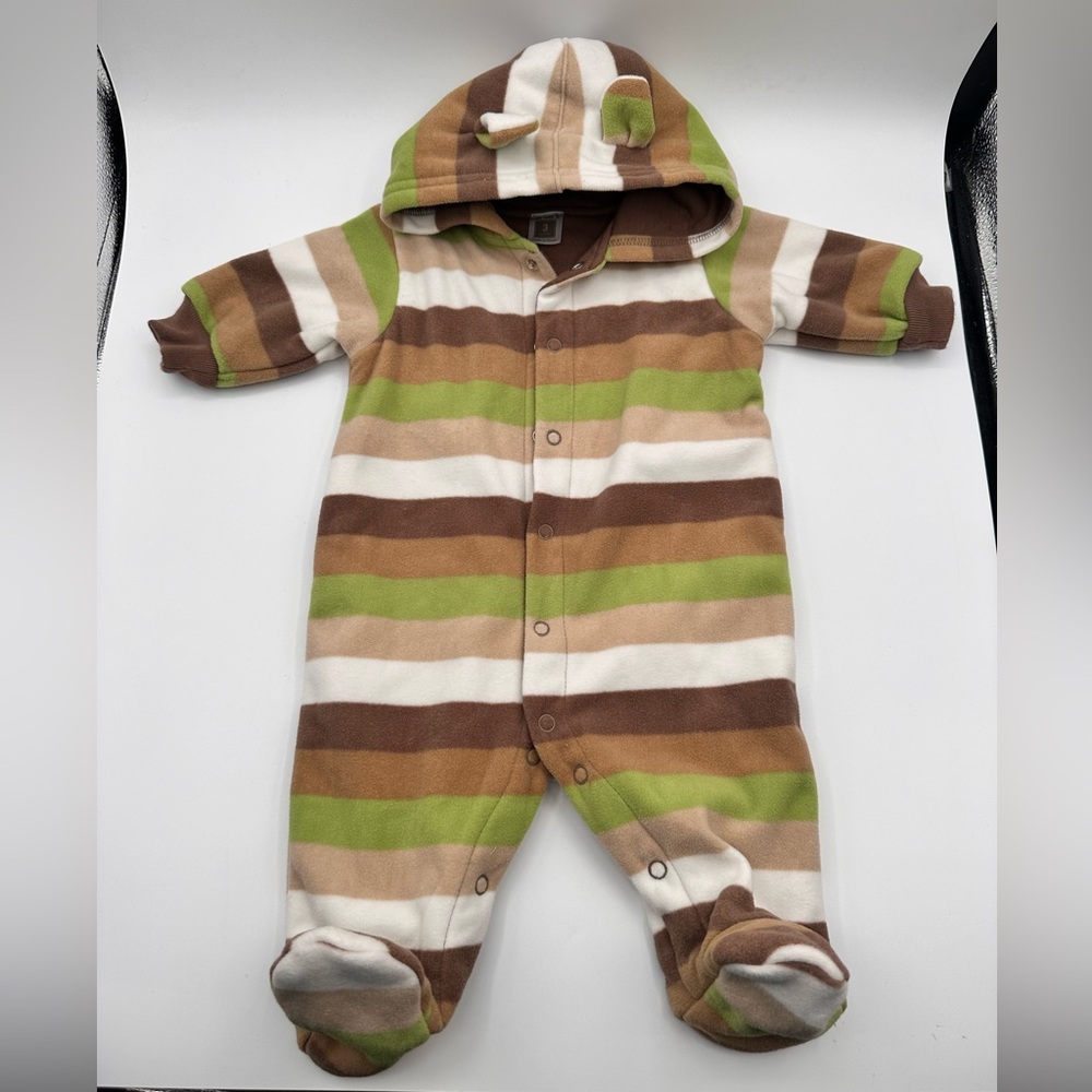 Bear Eared Cold Weather Romper (suit) 3 Months